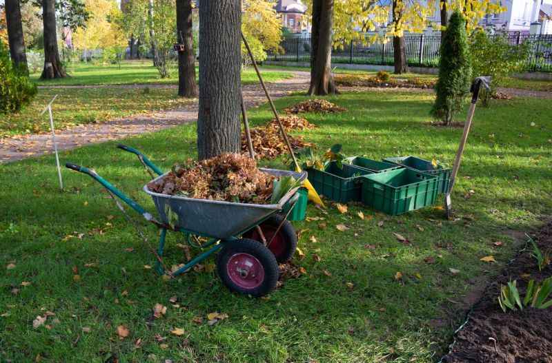 Clearing Debris from Garden Beds