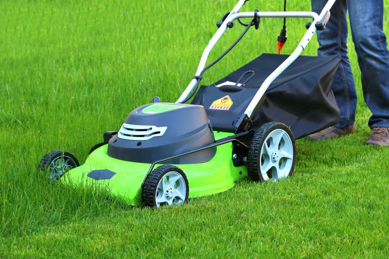 Lawn Mowing Equipment in Action